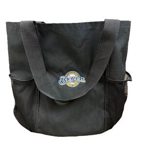 Milwaukee Brewers Patch Black Tote MLB Unbranded Baseball